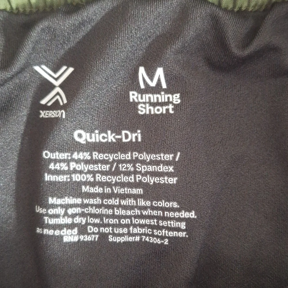Xersion Olive and Mint Athletic Shorts